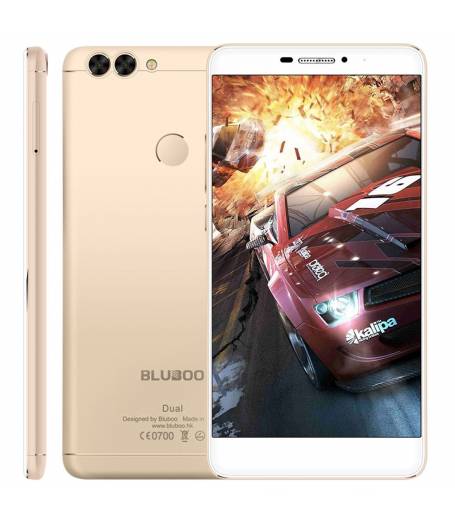 Смартфон Bluboo Dual, 4G-LTE, FHD 1920*1080P, 2GB RAM, 16GB, Android 6.0, Dual Camera 13MP, Dual Sim, Златист(ST-Bluboo-Dual-gold) KA Digital