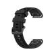 Силиконова каишка Ka Digital, Съвместима с Garmin Fenix 7S / 6S, Черен