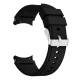 Силиконова каишка Ka Digital, Съвместима със Samsung Galaxy Watch 4 Classic 46 мм / 42 мм и Samsung Galaxy Watch 4 44 мм / 40 мм, Черен