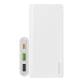 Външна батерия Dudao, 10000 mAh, 20W, Power Delivery, Quick Charge, Qi бързо зареждане, 2хUSB/USB-C, K12PQ_W, Бяла