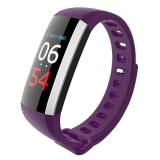 Фитнес гривна Smart Bracelet KA Digital G19 BP/HR, Кръвно налягане, Heart Rate monitor,Цветен дисплей, Multi-sport, Фитнес монитор, Крачки, Калории, Лилава