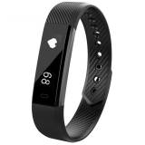 Фитнес гривна Smart Bracelet ID115HR, Heart Rate monitor,Черна