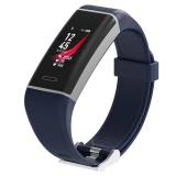 Фитнес гривна Smart Bracelet KA W7 GPS HR, Пулсомер,  Крачки, Часовник, Тъмно Син